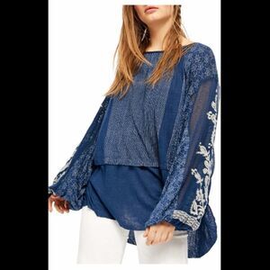 NWT Free People Indigo Dreams tunic